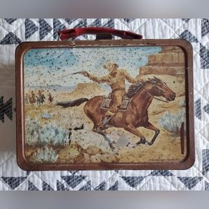 Vintage Pony Express Metal Lunch Box